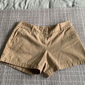 Jcrew city fit khaki shorts 4 inseam